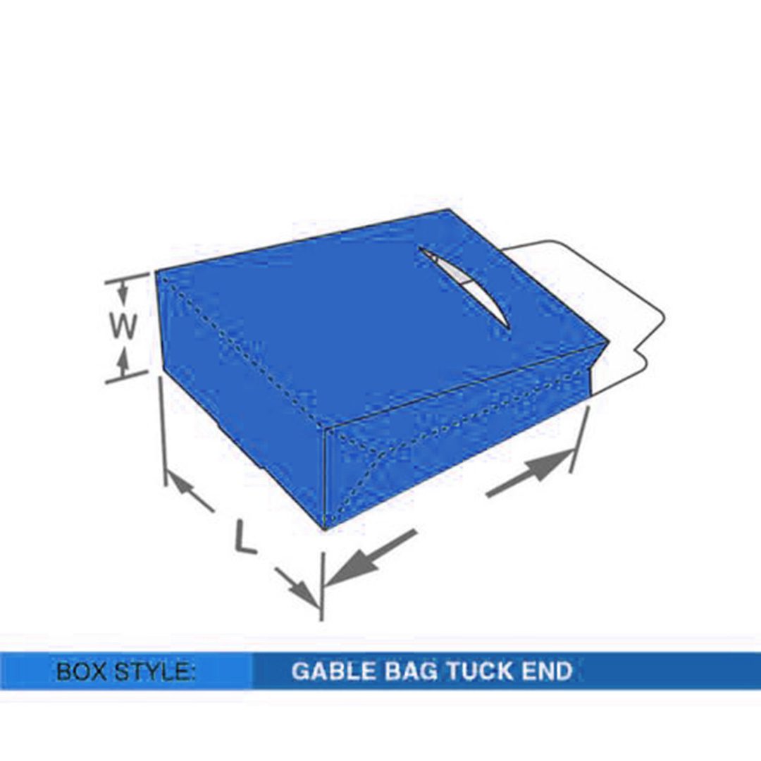 Custom Gable Bag Tuck End Boxes Custom Gable Bag Tuck End Boxes