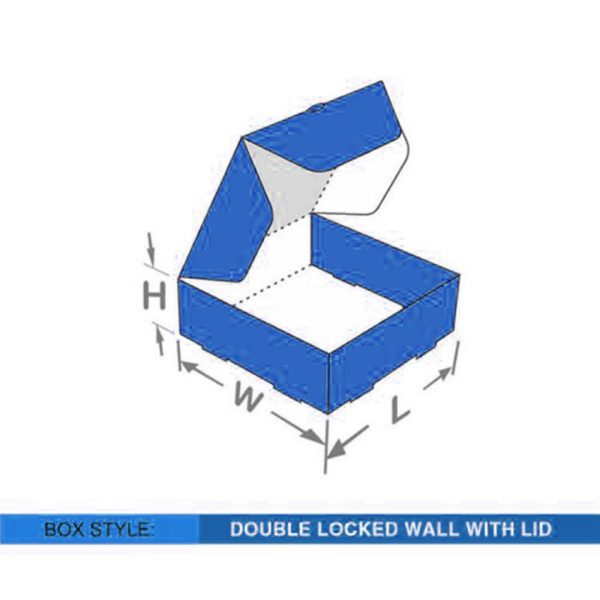 Custom Printed Double Locked Wall With Lid Packaging